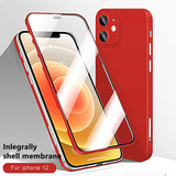 360 Full Cover Protection Phone Case  (Front Tempered Glass+Back Cover)