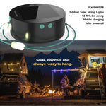 Solar Outdoor Camping String Lights & Portable Charger