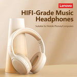 Lenovo TH30 Headphones Wireless  5.0 Foldable Headset  Bluetooth  2023