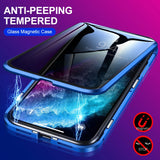 Magnetic Tempered Glass Metal Privacy Case