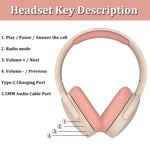 Hifi Bass  5.0 Foldable Headset Bluetooth Earbuds