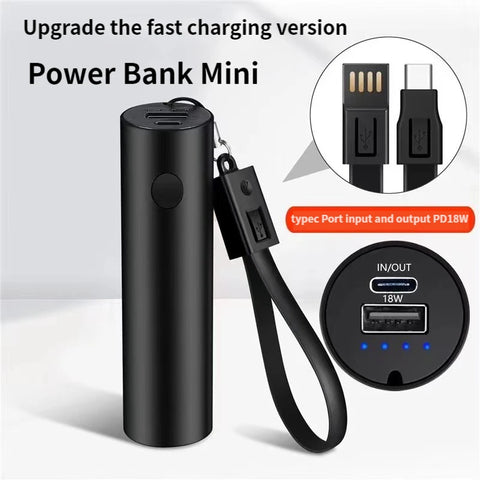 Power Bank Portable Fast Charger w/ Flashlight